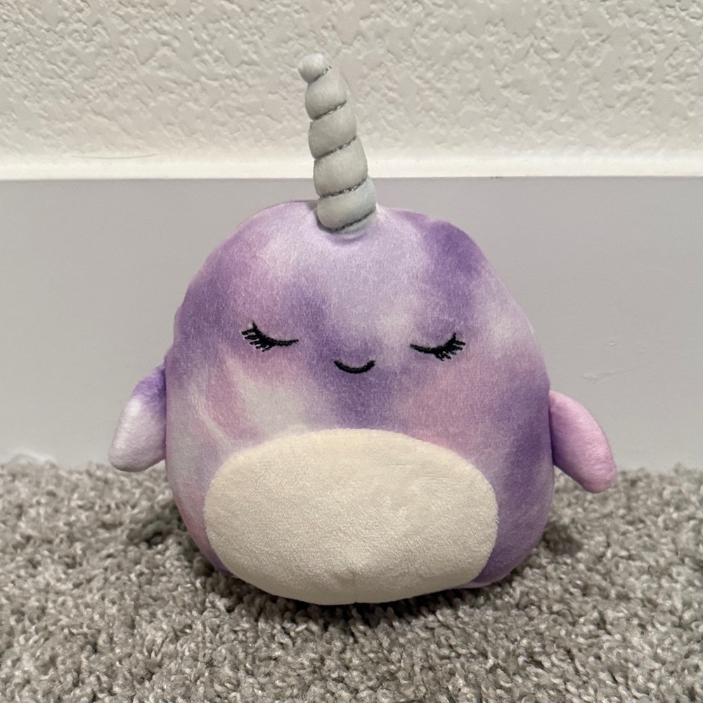 Squishmallows Lavender Narwhal Plush